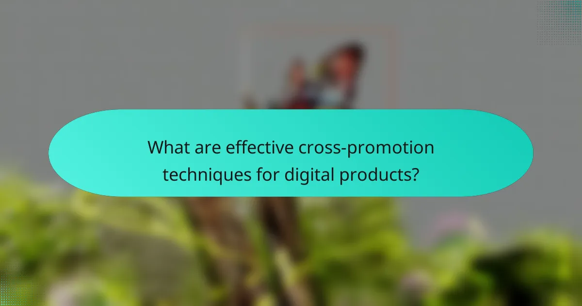 What are effective cross-promotion techniques for digital products?